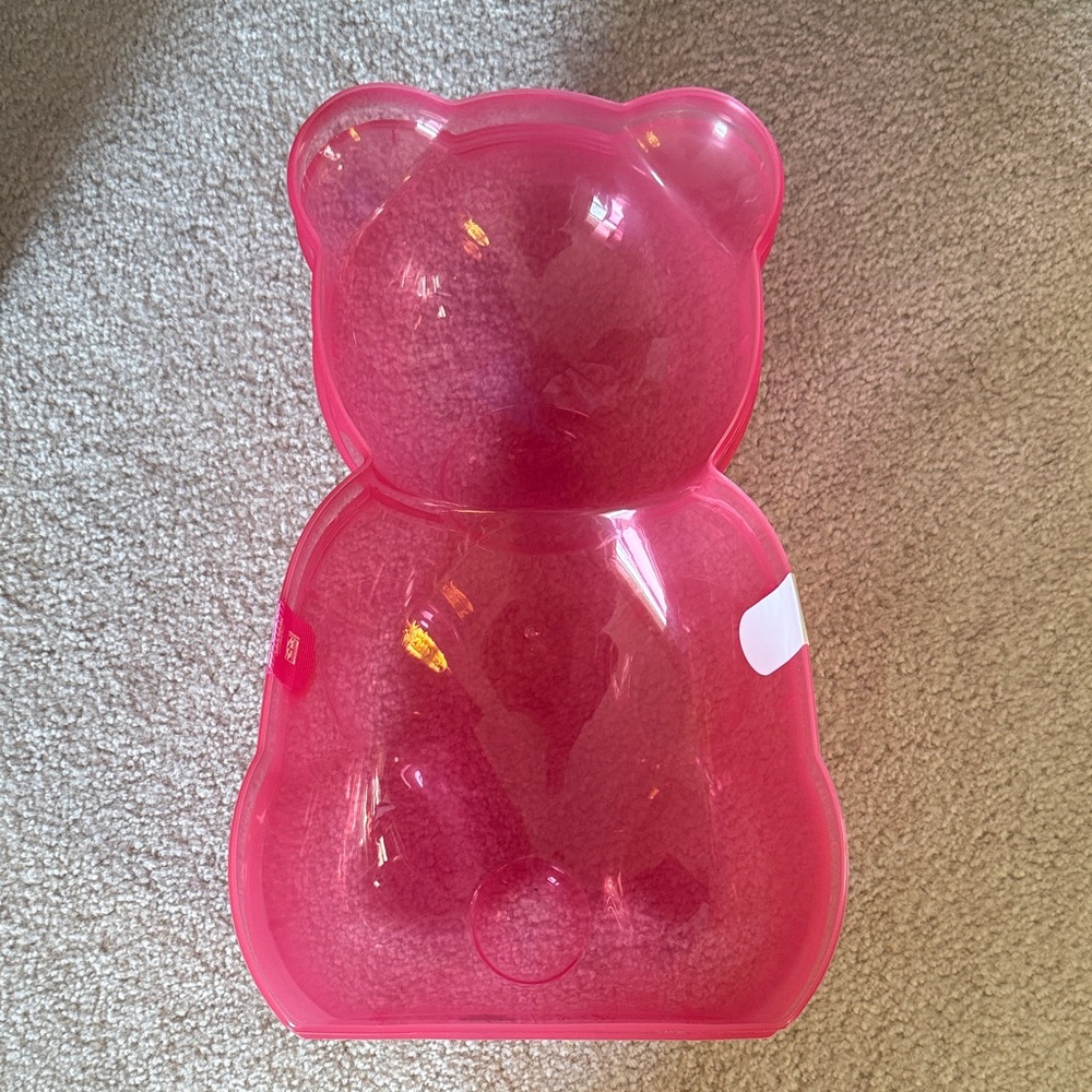 Pink Bear-Shaped Container